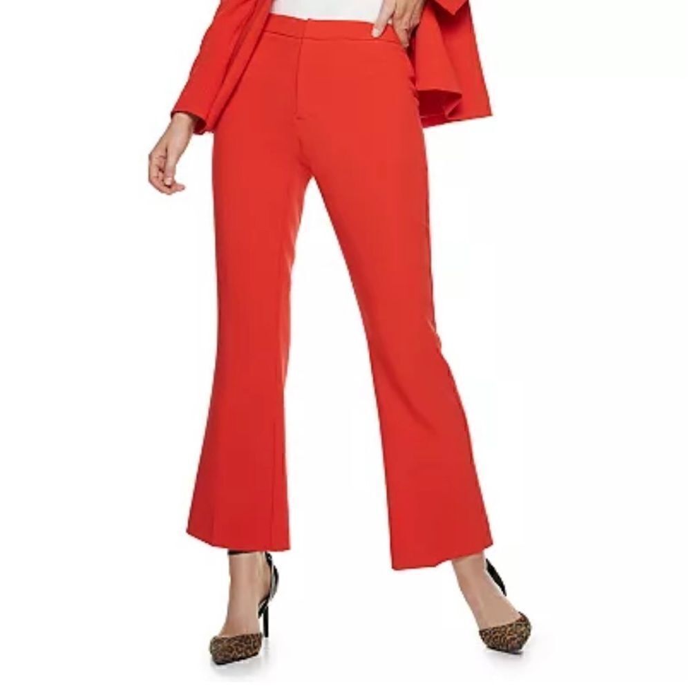 NWT Nine West Women's Madison Cropped Kick Flare Pants